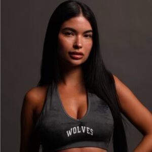 Darc sport black/gray halter bra - size small